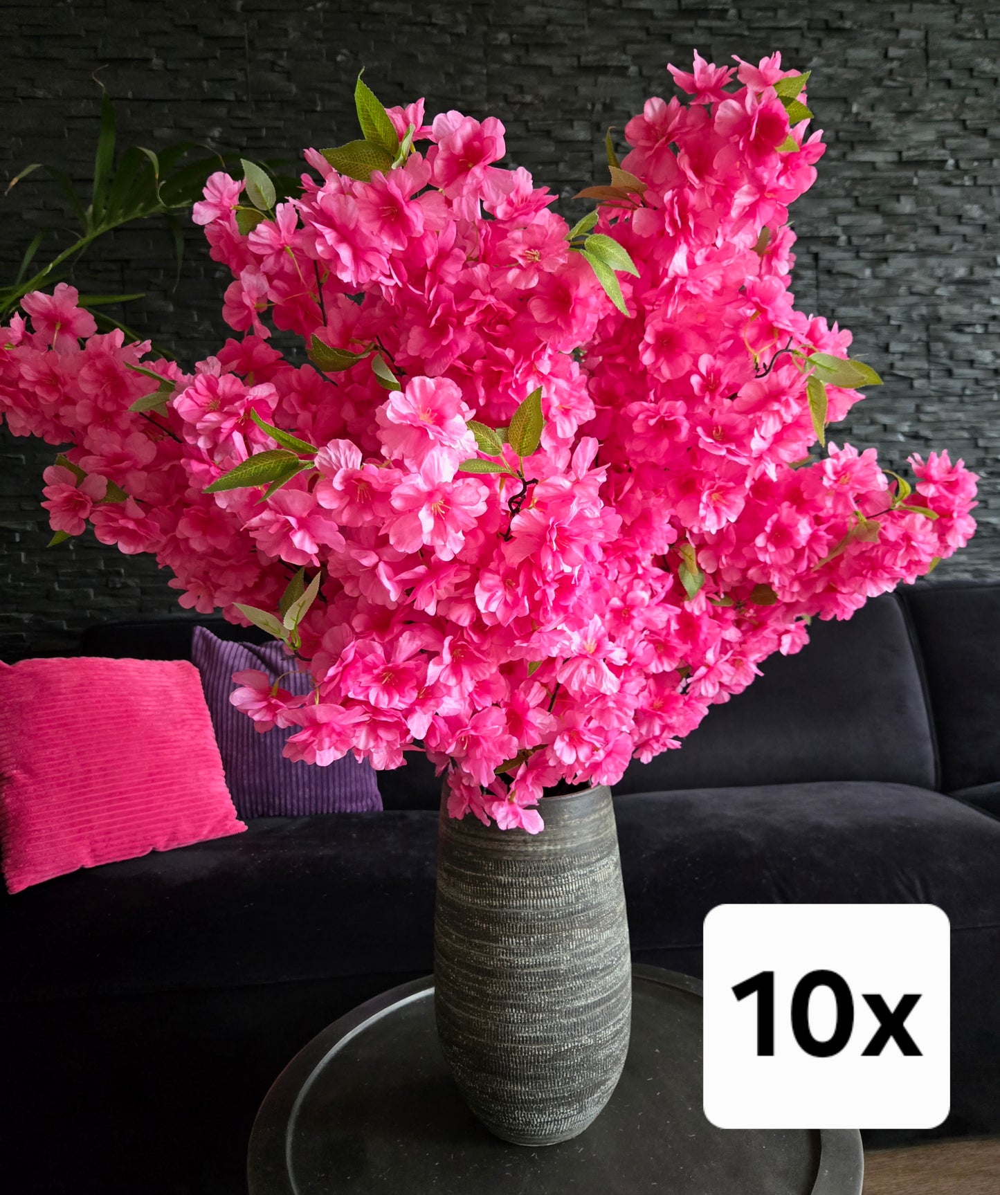 Boeket Bali kunstbloemen - Japanse kers - wit