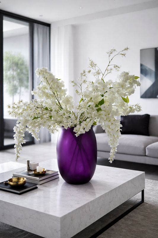 Boeket Martinique - diverse witte zijden bloemen