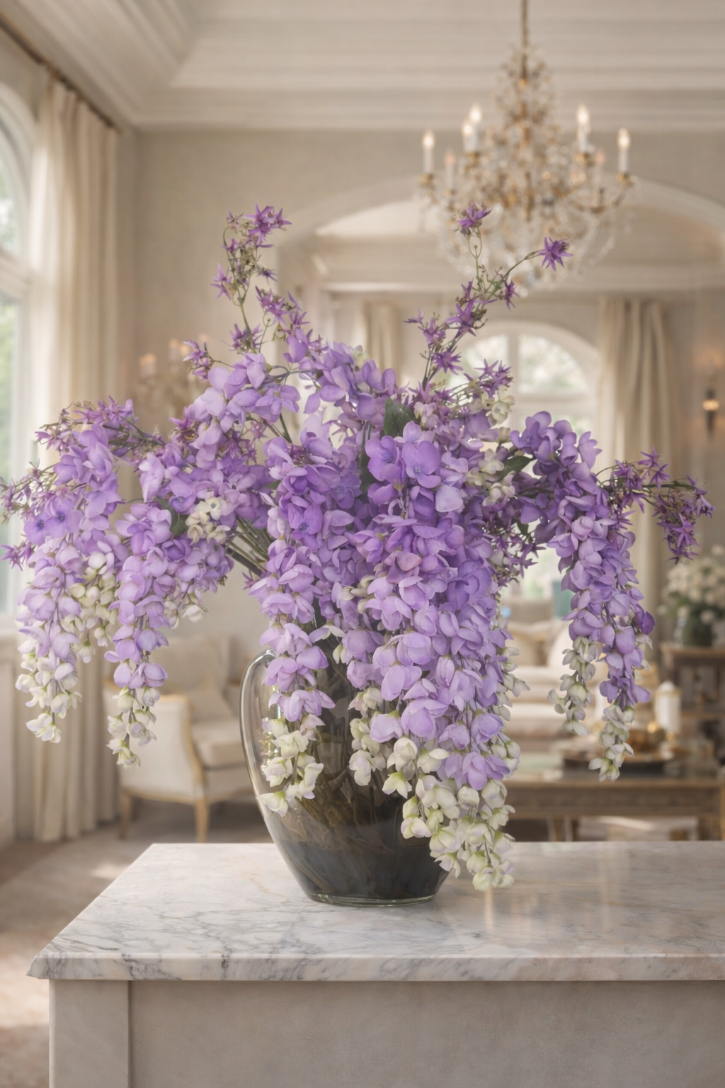 Boeket Capri - Wisteria & Clematis – Paars