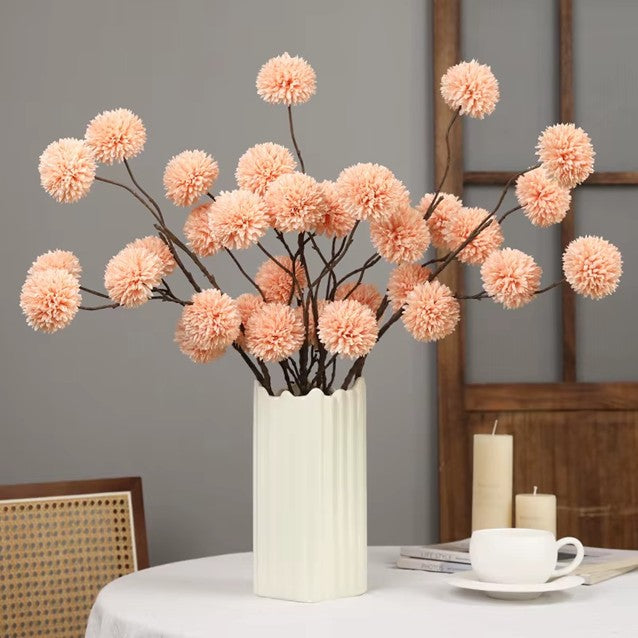 Boeket Santorini - Pompon chrysant in witte uitvoering